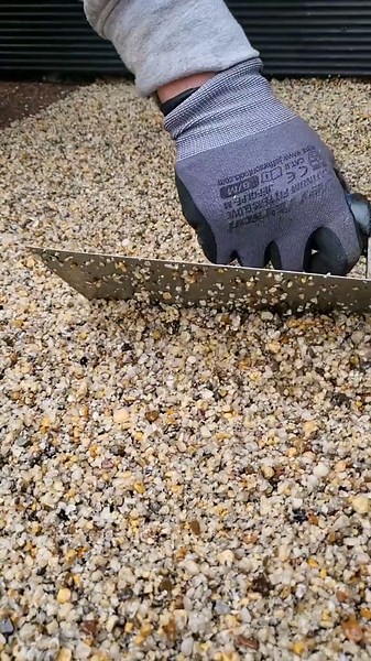 Satisfying Crunchy Sounds of Resin Bound Paving Installation