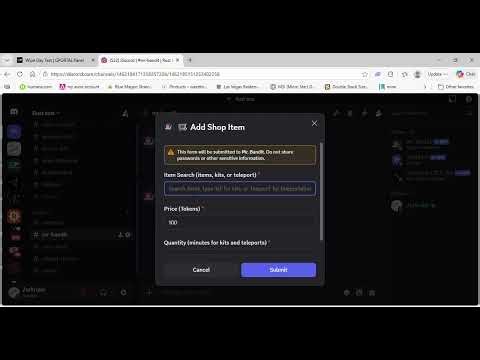 Rust Console Edition How to add kits or items, edit and delete them discord shop Mr Bandit