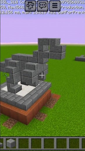 Minecraft dragon statue build #shorts #minecraft
