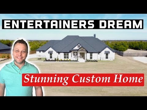 Maxwell Custom Home on 1 acre - Full Home Tour - Waxahachie