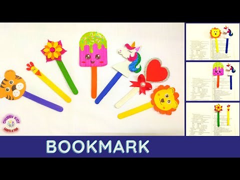 Bookmark | DIY Popsicle stick bookmark | Popsicle Stick Crafts | 4 easy DIY bookmarks
