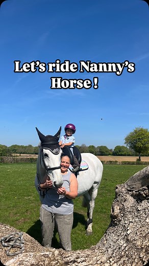 25K views · 10K reactions | Pony-mad 3Y old pulls up at Nanny’s yard...