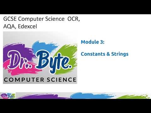 GCSE Computer Science Programming | Constants, Strings & String Functions (OCR J277 / AQA 8525)
