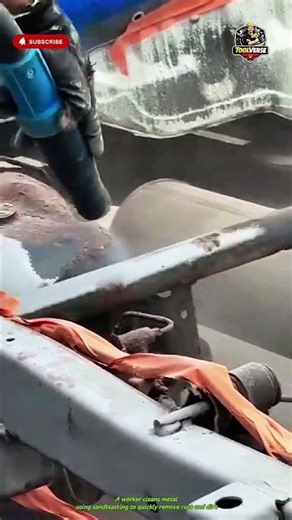 Sandblasting Process to Remove Rust and Old Paint Quickly #tools