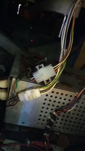 Inside video of a arcade machine