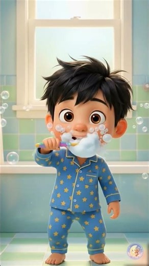 OMGGGGG mylo knows how to brush teeth ✨ #rhymes #poem #shorts