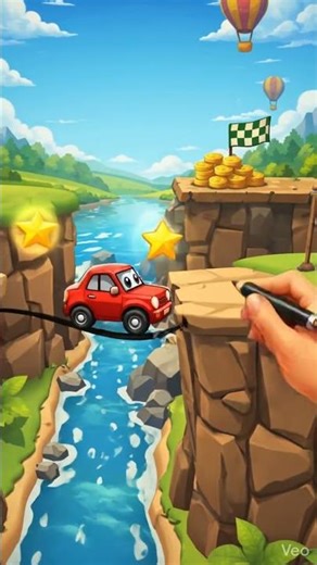 3 Stars or I Restart the Level 😤 | Draw The Bridge Challenge #playzonefun #freegame #gameplay #gamer