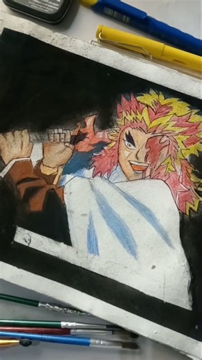 Rengoku yajiro fire🔥🔥 from demonslayer #drawing