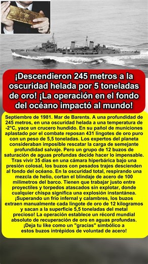 Descendieron 245 metros a la oscuridad helada por 5 toneladas de oro. ¡La operación del siglo! 🤯