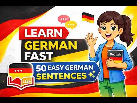 Learn German Fast | 50 German Sentences for Beginners (Daily Practice)