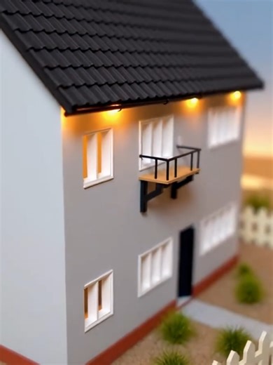 Mini Architecture Coming To Life 🏗️ #asmr #architecture #tinymagic #minihouse #miniaturehouse