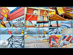 Key Bridge Unified Command Begins Removing Section Across M/V DALI Bow