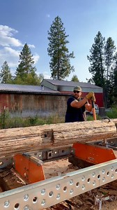 Hoping to get a clean beam out of this one👍🏼 #sawmill #woodworking #woodworker #outdoors #custom #work #DIY #foryou #fyp | Bearwoods Northwest