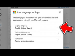 Step-by-Step: Change Display Language in Your Microsoft Account