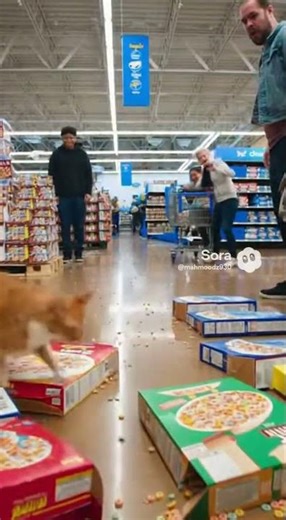 One Cat Shuts Down Walmart Cereal Aisle Forever! 🥣😹 #AIPets #CatChaos