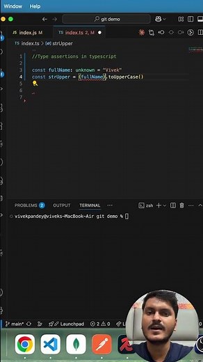 type Assertions in typescript with example #typescript #coding #programming #backend