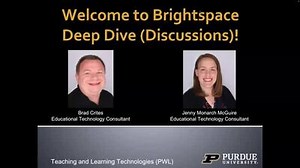 February 15, 2024: Brightspace Deep Dive (Discussions)