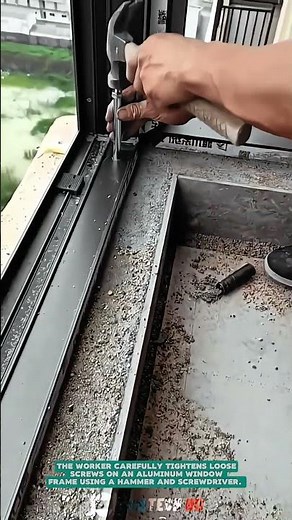 Fixing Window Frame Screws – Satisfying Jobs and Machinery in the World