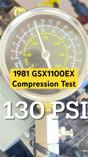 Is this healthy? 1981 GSX1100 Compression Test.