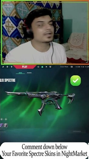 Top 3 Spectre Skins in Your Night Market #valorantclips #valorantnightmarket