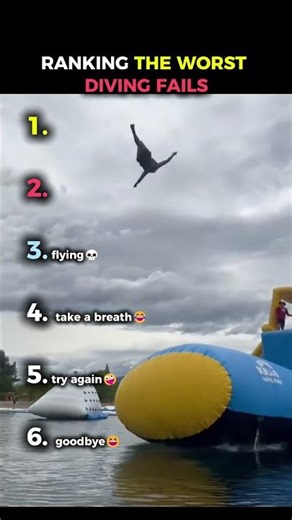 Ranking The Worst Diving Fails☠️