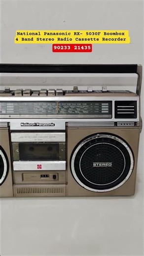 National Panasonic RX- 5030F Boombox 4 Band Stereo Radio Cassette Recorder Japan made - 90233 21435