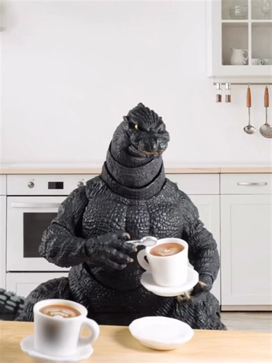 Coffeetime with Godzilla!!