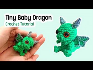 Tiny Baby Dragon Amigurumi Crochet Tutorial 🐉| Quick Mini Dragon Pattern