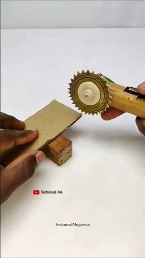 Make a Grinder Machine with DC motor || from Cardboard Projects #shortvideo