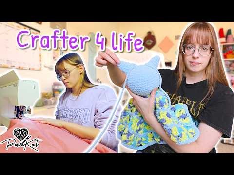Crocheting Ami & Quilting with Grandma | PassioKnit Vlog