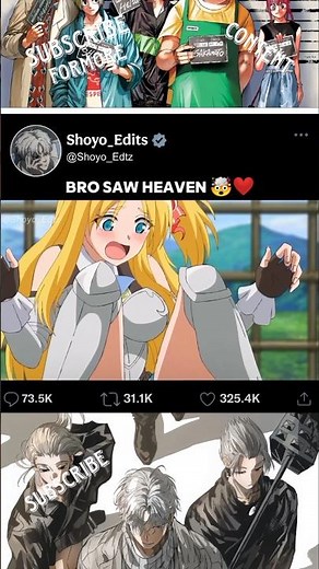 [ Bro Saw Heaven 😭❤️ ] #anime #animememes