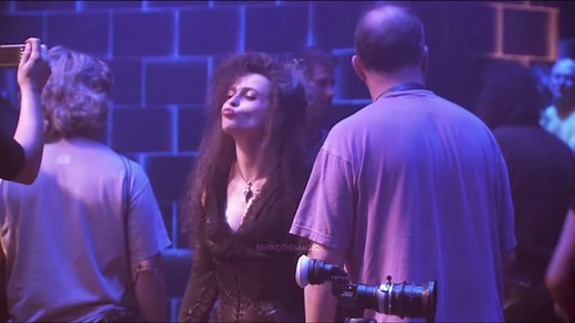 Helena Bonham Carter as Bellatrix Lestrange. #harrypotter #behindthescenes #bts #helenabonhamcarter #bellatrixlestrange #behindthescenesofharrypotter #harrypotterbehindthescenes #behindthemagic #fyp #foryou #foryoupage #fy