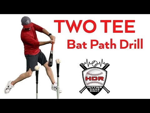 Two Tee - Swing Path Drill - DON’T lose the barrel🤘| Hitting Done Right