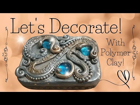 HOW TO: DECORATE A TIN with Polymer Clay! Easy, step by step tutorial!