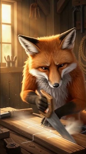 Watch a Fox Build the Cutest Chair Ever!