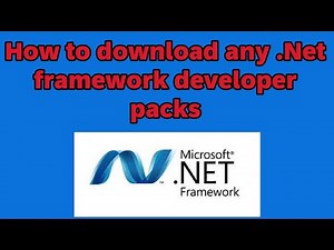 How to download any .Net framework developer packs
