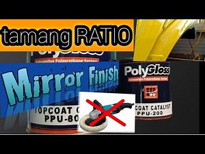 paano mag timpla ng clear coat, mirror finish. [the correct mixing ratio]