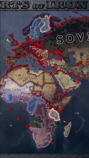 WW2 BUT WITH 100M MANPOWER + MODERN TECH / HOI4 TIMELAPSE #hoi4 #heartsofiron4 #history