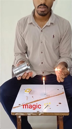 Candle science trick | science magic trick#shorts #magic #experiment