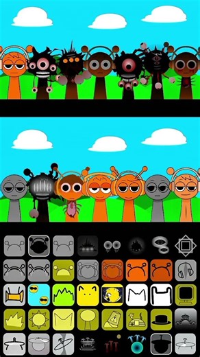 Sprunki Orenz 🍊 1-14 Good Phase🎮✈️🔥 #duomix #incredibox #oc #shorts #funny #fyp #sprunki #gaming