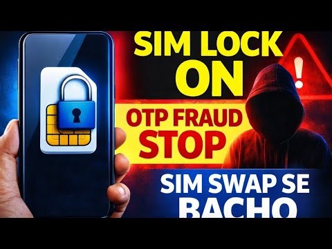 🔐 SIM Lock kaise kare? | Cyber Fraud se kaise bache? Enable SIM Lock JIO VODA BSNL Android Iphone 