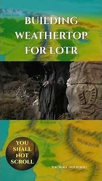 Building Weathertop for LOTR #lordoftherings #lotr #middleearth #tolkien #behindthescenes