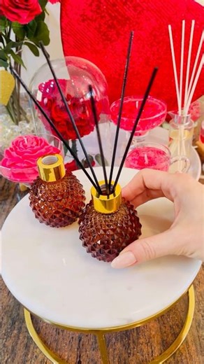 DIY Easy Homemade Reed Diffusers With Just 2 Ingredients!🍓#diy #handmade #shorts #shortvideo #gift