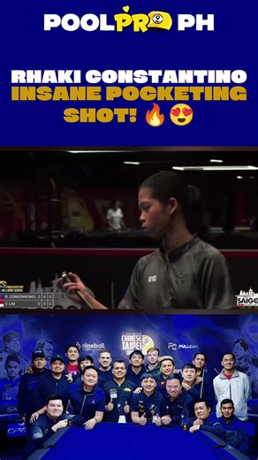 Did you see that?! 😳🔥Rhaki Villanueva just made an INSANE pocketing shot! 🎱💯