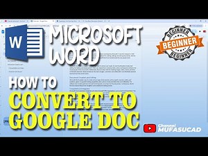 How To Convert Microsoft Word To Google Doc