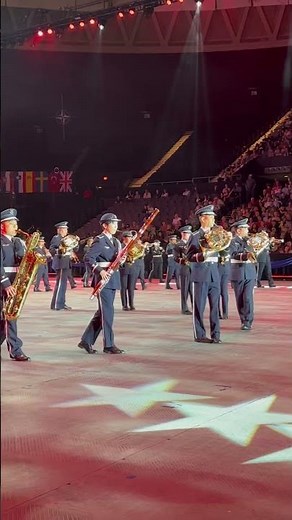 Japanese Air Force Military Band Performs Olympic Fanfare