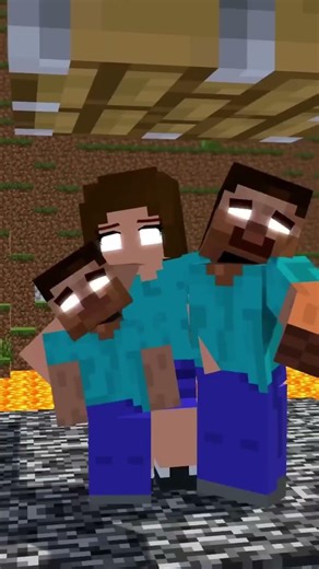 Help Herobrine Family Survive the Crazy Villagers' Crazy Golems#friendship#shorts#trending#anime