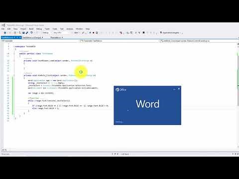 How i create Word Add-ins and Convert VBA From Word to C#