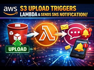 AWS S3 Upload Trigger | Invoke Lambda Function & Send SNS Notifications (Step-by-Step)