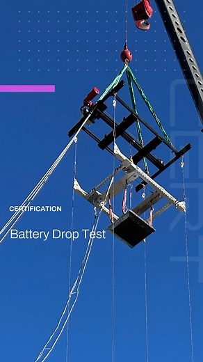 Archer on Instagram: "🔋 BATTERY DROP TEST | This week at a National Institute for Aviation Research lab, we achieved a major milestone by successfully completing three 50-foot drop tests with our battery packs. These tests are among the most challenging for battery certification, and we achieved excellent results at 0%, 30%, and 100% state of charge (SOC). Not only did the batteries pass the test, they remarkably still functioned properly after each drop validating the safety and durability of